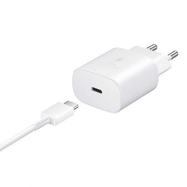 Chargeur Rapide 25W Samsung USB-C – Pack de 2 Blanc – Compatible Galaxy A