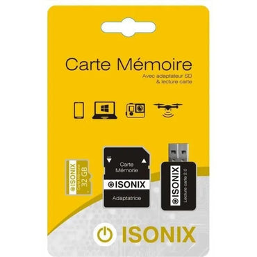Carte Micro SD ZISONIX Original 32 Go - Jaune - SDHC/SDXC