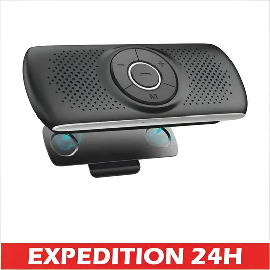 Kit Bluetooth 5.0 Mains Libres – Noir avec Reconnexion Automatique